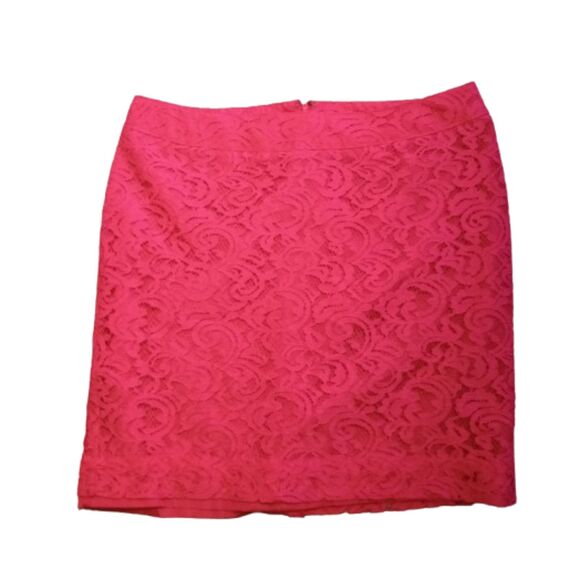 Merona Women's Size 12 Pink Lace Mini Skirt - Picture 1 of 5
